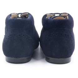 Boni Richard - chaussures bébé classique en daim - Bleu