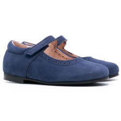 Boni Blandine - babies fille - Nubuck Bleu Marine