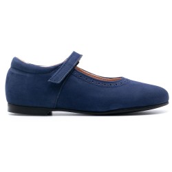 Boni Blandine - babies fille - Nubuck Bleu Marine