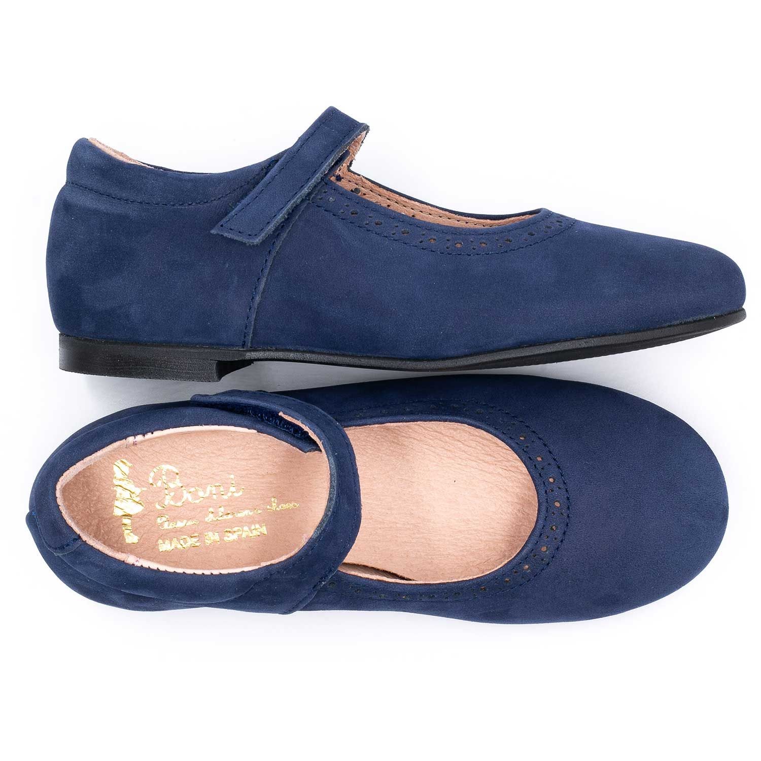 Boni Blandine - babies fille - Nubuck Bleu Marine