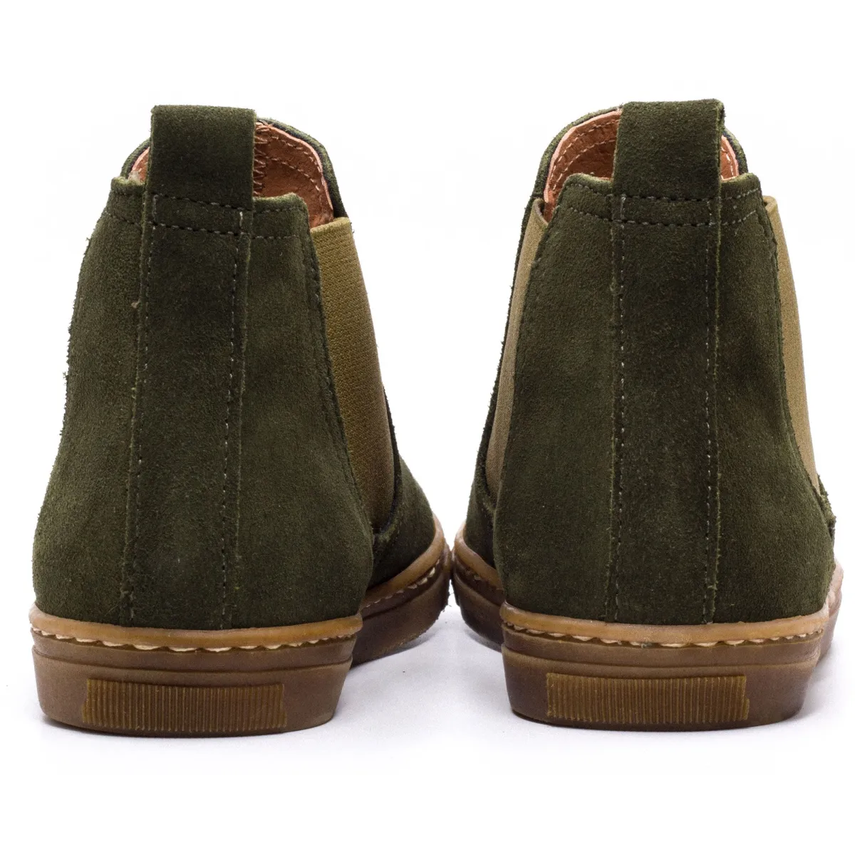 Boni Kola - boots enfant en daim vert