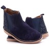 Boni Jade - Bottines Chelsea fille paillette bleu