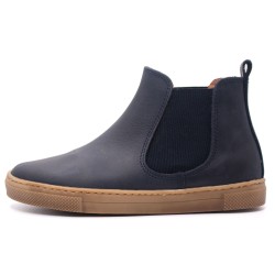 Boni Kola - boots enfant en cuir Bleu Marine